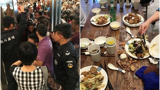 Trước đó, hành động thiếu văn hóa khi ăn buffet của những vị khách Trung Quốc, làm xấu hình ảnh của họ trước mặt bạn bè quốc tế. Ảnh chụp màn hình