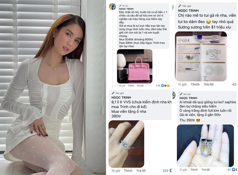 Màn 'flash sale' hàng hiệu tiền tỷ gây bão MXH của người đẹp Vòng eo 56. Màn 'flash sale' hàng hiệu tiền tỷ gây bão MXH của người đẹp Vòng eo 56.