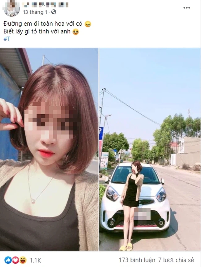 Trên FB nạn nhân có khá nhiều dòng Stt 'thả thính'. Ảnh chụp màn hình Trên FB nạn nhân có khá nhiều dòng Stt 'thả thính'. Ảnh chụp màn hình