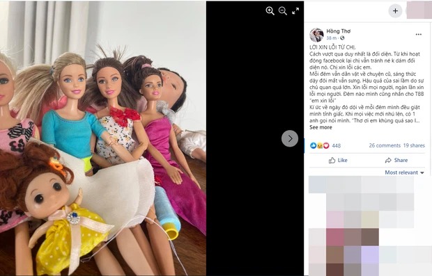 Thơ Nguyễn cho rằng bản thân suy sụp và tinh thần cũng ảnh hưởng nhiều sau sai lầm của chính mình. Ảnh: FB Thơ Nguyễn cho rằng bản thân suy sụp và tinh thần cũng ảnh hưởng nhiều sau sai lầm của chính mình. Ảnh: FB