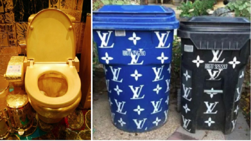 Chiếc thùng rác hiệu Louis vuitton. Chiếc thùng rác hiệu Louis vuitton.