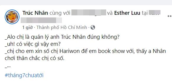 Việc book show nghệ sĩ này qua cầu nối là nghệ sĩ nọ là điều không nên. Ảnh chụp màn hình