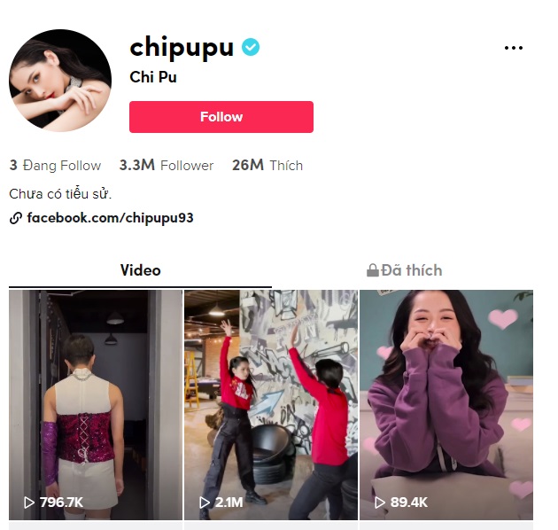 Trên Instagram, Chi Pu lài cái tên đáng gờm luôn bám sát Ngọc trinh, nhưng ở Tiktok cựu hot girl Hà thành bị đàn chị bỏ khá xa.