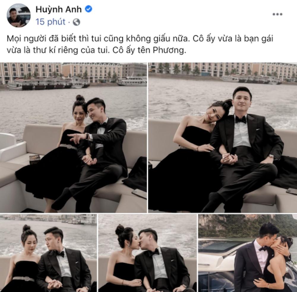 Huỳnh Anh từng khẳng định yêu Bạch Lan Phương là điều không dễ dàng. Anh xác định bản thân phải đủ vững chắc, kiên nhẫn để bạn gái có niềm tin. Ảnh: FB Huỳnh Anh từng khẳng định yêu Bạch Lan Phương là điều không dễ dàng. Anh xác định bản thân phải đủ vững chắc, kiên nhẫn để bạn gái có niềm tin. Ảnh: FB