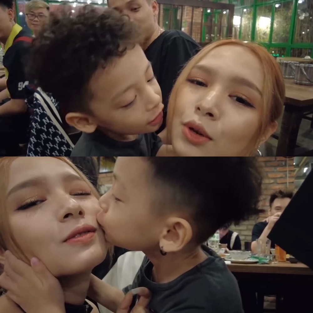 Con nhà Độ Mixi rất yêu quý Xoài Non. Ảnh cắt clip