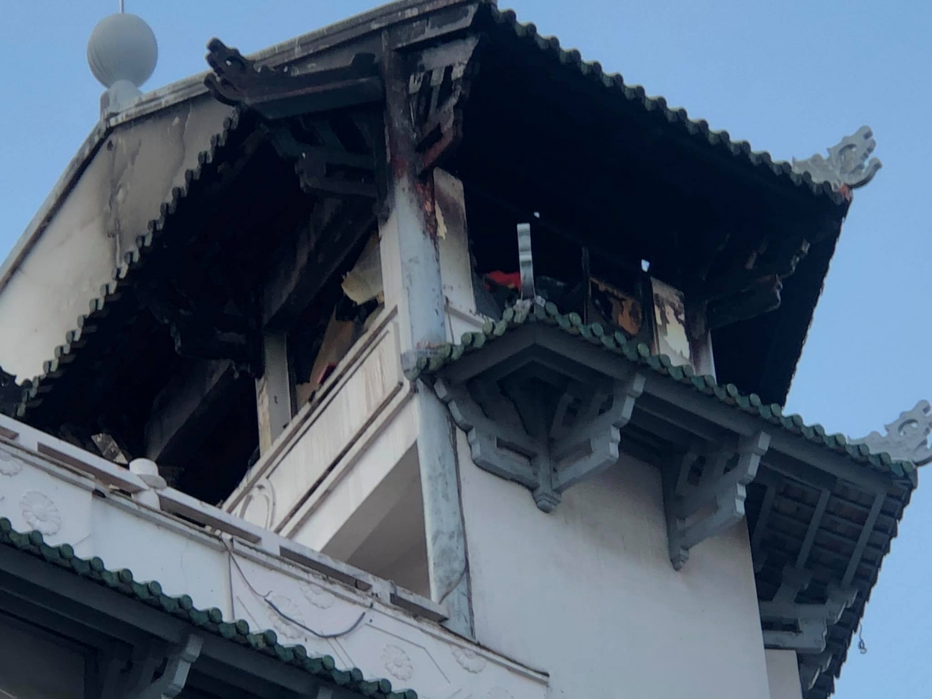 Hiện trường vụ cháy sau khi được dập tắt. Ảnh: Công an TP.HCM