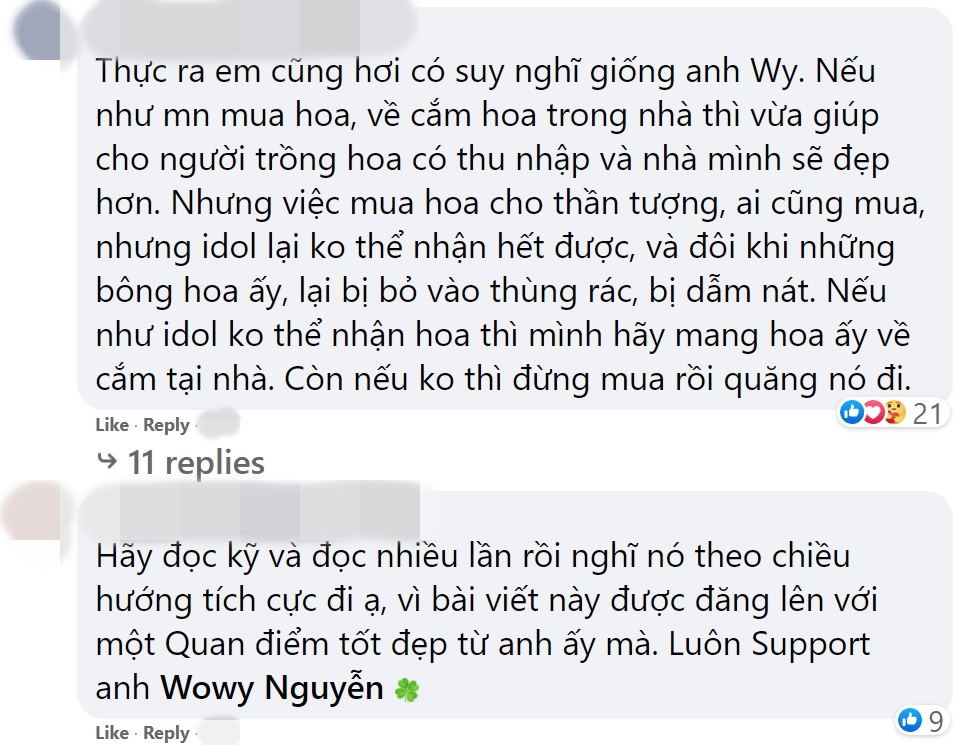 Rất nhiều người cũng bày tỏ sự đồng tình với quan điểm của nam rapper. Ảnh chụp màn hình