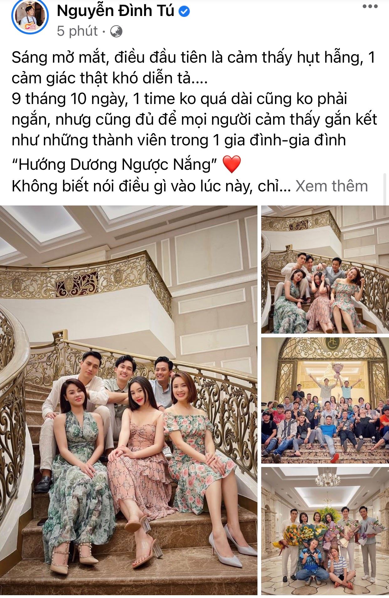 Dàn diễn viên chính 'Hướng dương ngược nắng' chia tay đoàn phim, Phúc vắng mặt khiến khán giả tò mò - Ảnh 4 Dàn diễn viên chính 'Hướng dương ngược nắng' chia tay đoàn phim, Phúc vắng mặt khiến khán giả tò mò - Ảnh 4
