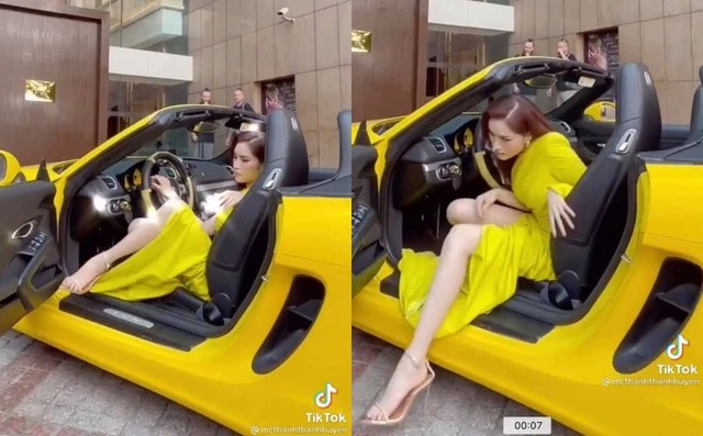 'MC 3000 chữ' từng dẫn đài VTV lên tiếng khi bị fan góp ý đi giày cao gót lái siêu xe