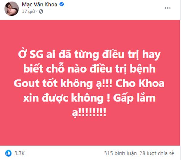 Mạc Văn Khoa bị cà khịa tìm 'thần y' Võ Hoàng Yên, bà xã bốp chát như dân chợ búa Mạc Văn Khoa bị cà khịa tìm 'thần y' Võ Hoàng Yên, bà xã bốp chát như dân chợ búa