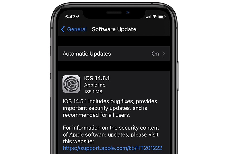 iOS 14.5.1 áp dụng cho iPhone 6s trở đi, iPad Pro, iPad Air 2 trở đi, iPad 5 trở đi, iPad mini 4 trở đi và iPod touch 7. Ảnh minh hoạ iOS 14.5.1 áp dụng cho iPhone 6s trở đi, iPad Pro, iPad Air 2 trở đi, iPad 5 trở đi, iPad mini 4 trở đi và iPod touch 7. Ảnh minh hoạ