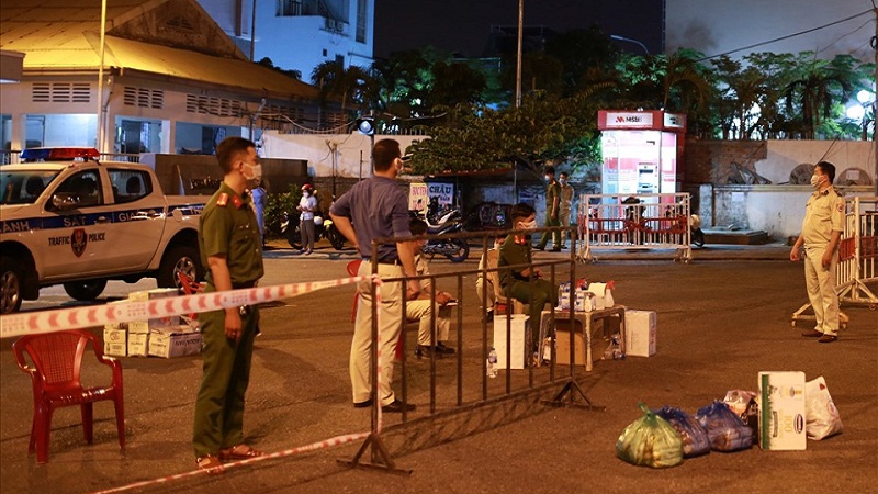 Đà Nẵng phong tỏa Khu công nghiệp An Đồn sau khi ghi nhận 30 ca nghi mắc COVID-19. Ảnh: LĐ