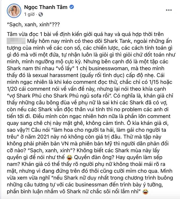 Rich kid Ngọc Thanh Tâm đưa quan điểm cá nhân về việc này. Ảnh: FB Rich kid Ngọc Thanh Tâm đưa quan điểm cá nhân về việc này. Ảnh: FB