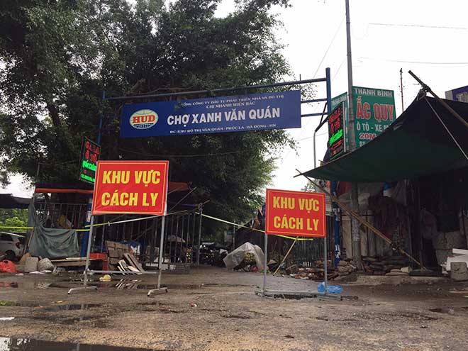 Thời gian chợ Xanh Văn Quán mở cửa hoạt động trở lại sẽ được thông báo sau. Ảnh: DV Thời gian chợ Xanh Văn Quán mở cửa hoạt động trở lại sẽ được thông báo sau. Ảnh: DV