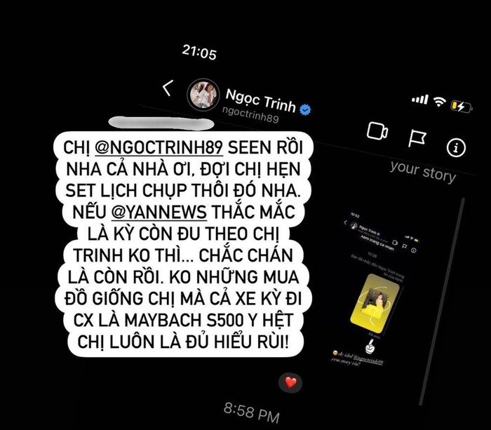 Chỉ cần chị Trinh đi xe nào, 'em trai' đều có thể tậu ngay chiếc đó để có xe cặp. Chỉ cần chị Trinh đi xe nào, 'em trai' đều có thể tậu ngay chiếc đó để có xe cặp.