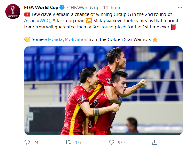 Trang chủ FIFA dành điều đặc biệt cho ĐT Việt Nam sau kỳ tích vòng loại World Cup 2022 4