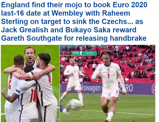 EURO 2020: Chơi tất tay trước CH Séc, báo Anh lo 'Tam sư' bị loại nếu gặp thử thách cực đại ở vòng 1/8 4 EURO 2020: Chơi tất tay trước CH Séc, báo Anh lo 'Tam sư' bị loại nếu gặp thử thách cực đại ở vòng 1/8 4