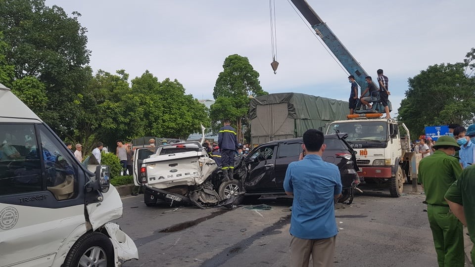 Hiện trường vụ tai nạn. Ảnh: FB Hiện trường vụ tai nạn. Ảnh: FB