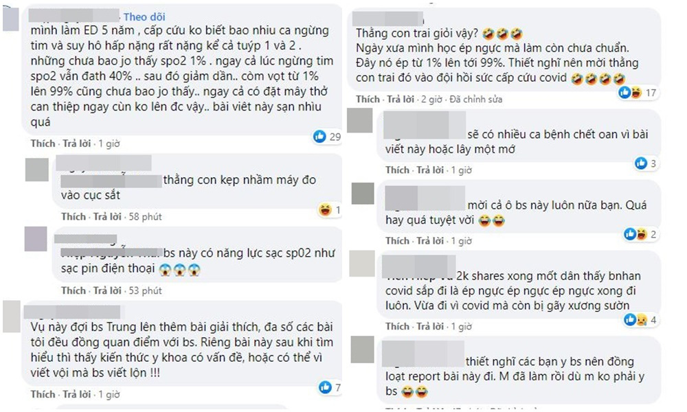 Lang băm khoe cứu sống F0 có chỉ số SpO2 còn 1% tại nhà: 'Nếu làm được đáng ghi vào y văn thế giới' 3 Lang băm khoe cứu sống F0 có chỉ số SpO2 còn 1% tại nhà: 'Nếu làm được đáng ghi vào y văn thế giới' 3