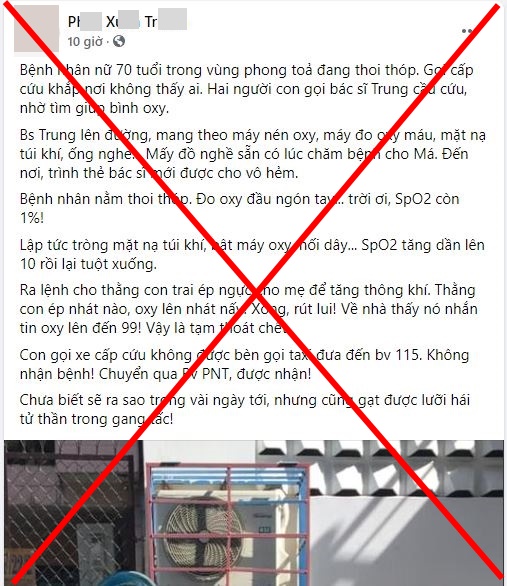 Lang băm khoe cứu sống F0 có chỉ số SpO2 còn 1% tại nhà: 'Nếu làm được đáng ghi vào y văn thế giới' 1 Lang băm khoe cứu sống F0 có chỉ số SpO2 còn 1% tại nhà: 'Nếu làm được đáng ghi vào y văn thế giới' 1