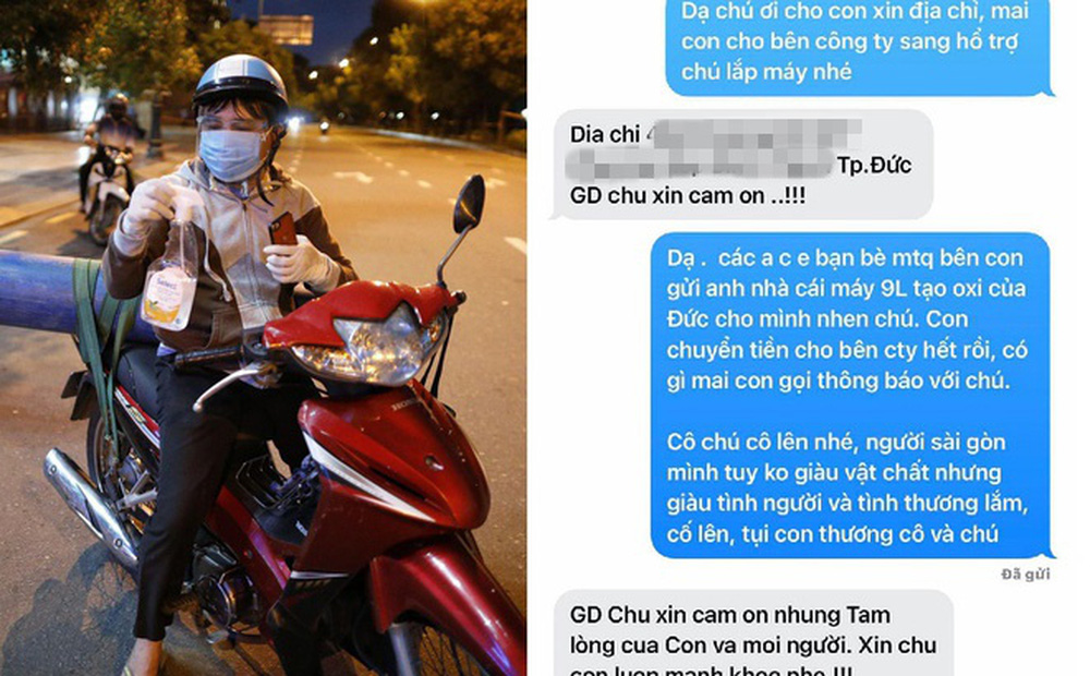 Niềm vui lớn đến với ông bố bất chấp giới nghiêm, lao ra đường chở bình oxy về cứu con 3 Niềm vui lớn đến với ông bố bất chấp giới nghiêm, lao ra đường chở bình oxy về cứu con 3