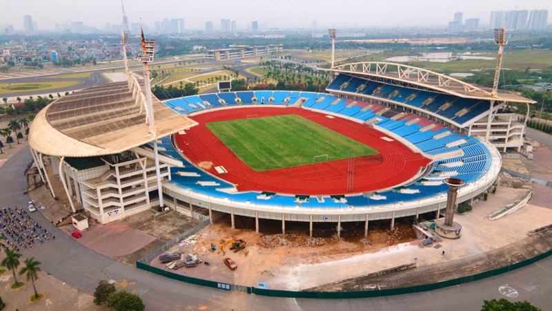 Sân vận động Mỹ Đình đang được nâng cấp để phục vụ SEA Games 31. Ảnh: KTĐT Sân vận động Mỹ Đình đang được nâng cấp để phục vụ SEA Games 31. Ảnh: KTĐT