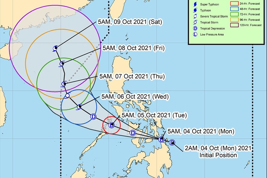 Áp thấp nhiệt đới Lannie đổ bộ 8 khu vực ở Philippines. Ảnh: PASAGA