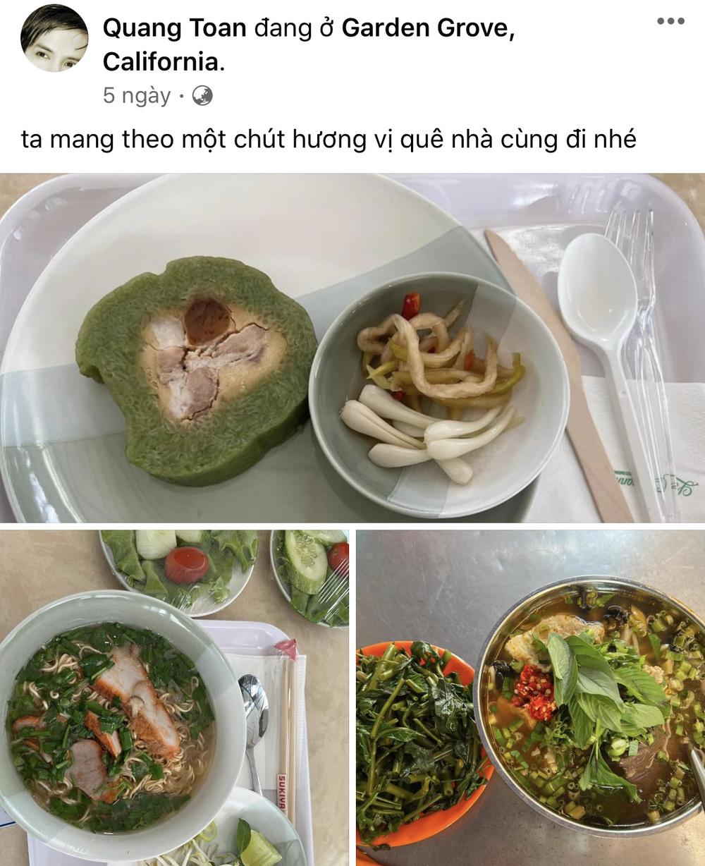 Bài đăng của Quang Toàn trước khi qua đời tại sân bay.