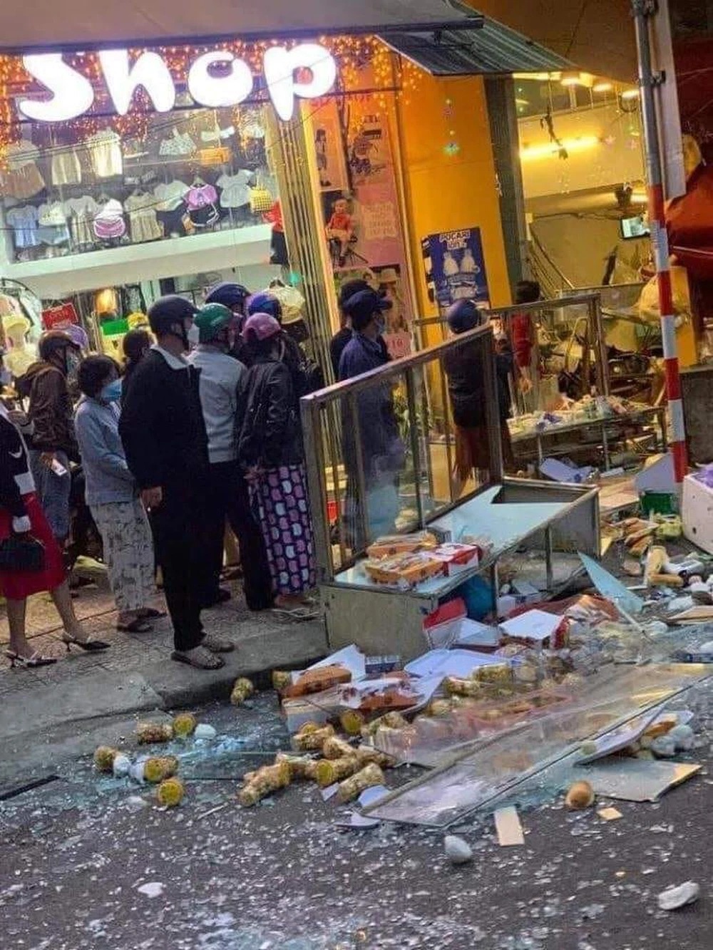 Hiện trường vụ tai nạn. Ảnh: FB