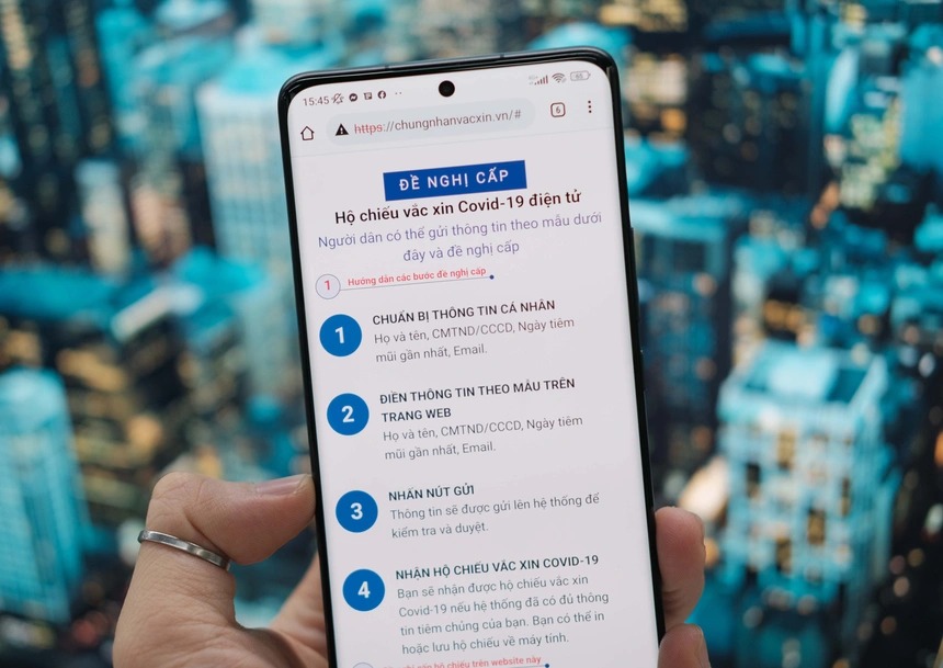Hướng dẫn đăng ký nhận hộ chiếu vaccine Covid-19 điện tử 2 Hướng dẫn đăng ký nhận hộ chiếu vaccine Covid-19 điện tử 2