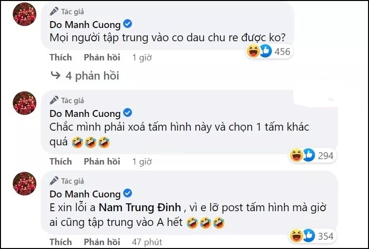 Đám cưới Ngô Thanh Vân nhưng Nam Trung phủ sóng khắp mạng xã hội, Đỗ Mạnh Cường không quên 'xin lỗi' - Ảnh 1 Đám cưới Ngô Thanh Vân nhưng Nam Trung phủ sóng khắp mạng xã hội, Đỗ Mạnh Cường không quên 'xin lỗi' - Ảnh 1