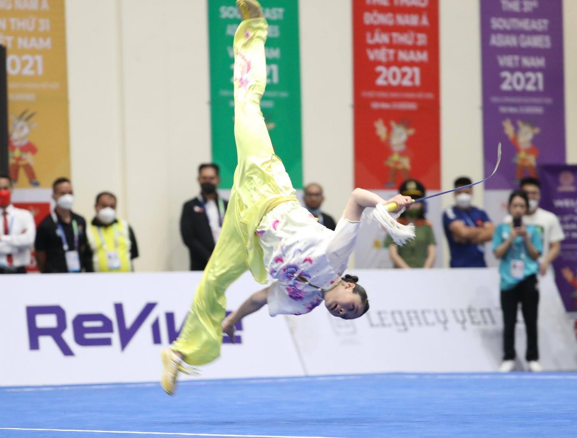 Phần thi của Thúy Vi được đánh giá rất cao giúp cô giành HCV. Ảnh: PV