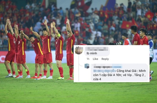 U23 Việt Nam vào chung kết gặp Thái Lan: Phe vé làm loạn thị trường chợ đen, 'hét' giá 16 triệu đồng/cặp U23 Việt Nam vào chung kết gặp Thái Lan: Phe vé làm loạn thị trường chợ đen, 'hét' giá 16 triệu đồng/cặp