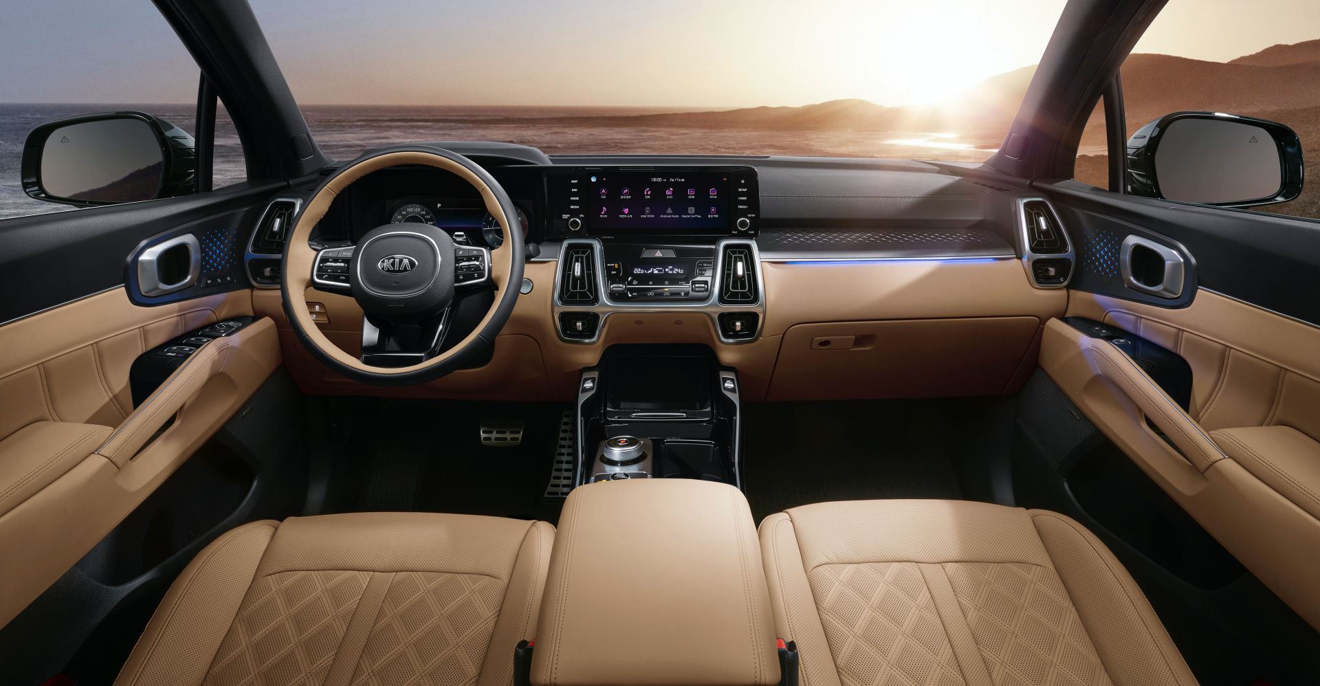 Sorento hưởng lợi khi Santa Fe chỉ nâng cấp về ngoại thất. Sorento hưởng lợi khi Santa Fe chỉ nâng cấp về ngoại thất.
