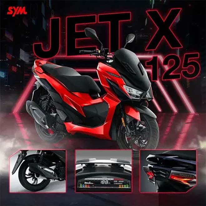 Cận cảnh SYM JET-X 125: Chiến binh đối đầu Honda Forza 125 - Ảnh 2 Cận cảnh SYM JET-X 125: Chiến binh đối đầu Honda Forza 125 - Ảnh 2