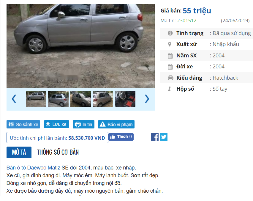 Tậu ô tô với giá chỉ bằng một chiếc Honda AirBlade, chuyện tưởng đùa mà thật - Ảnh 3 Tậu ô tô với giá chỉ bằng một chiếc Honda AirBlade, chuyện tưởng đùa mà thật - Ảnh 3