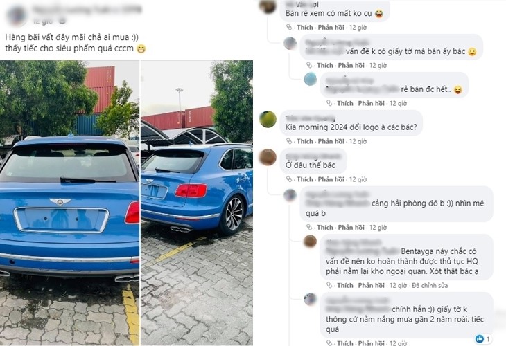 Xót xa Bentley Bentayga V8 đẹp không tì vết chịu cảnh ‘đắp chiếu’ vài năm trời tại cảng Hải Phòng - Ảnh 2 Xót xa Bentley Bentayga V8 đẹp không tì vết chịu cảnh ‘đắp chiếu’ vài năm trời tại cảng Hải Phòng - Ảnh 2