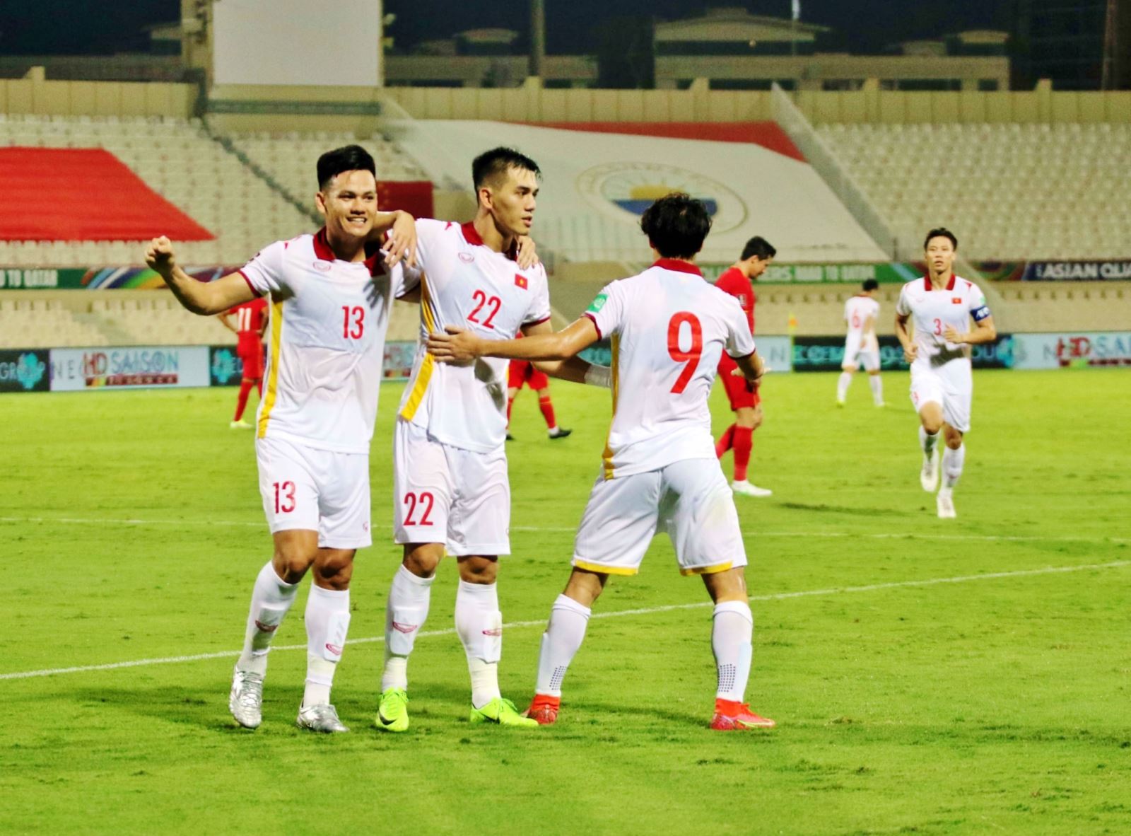 Tuyển Việt Nam đang quyết tâm phục hận ở màn tái đấu với Oman. Ảnh: VFF