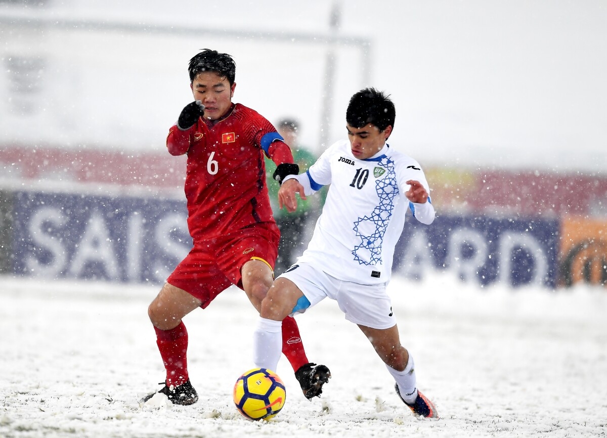 U23 Việt Nam từng gặp U23 Uzbekistan ở trận chung kết U23 châu Á. Ảnh: VFF