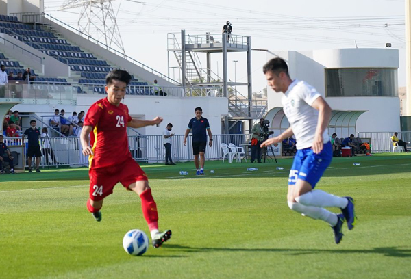 U23 Việt Nam chỉ chịu thua U23 Uzbekistan ở tình huống cố định. Ảnh: Internet U23 Việt Nam chỉ chịu thua U23 Uzbekistan ở tình huống cố định. Ảnh: Internet