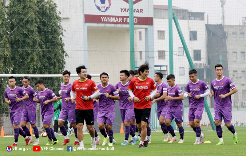 U23 Việt Nam hào hứng tập luyện với đầy đủ quân số. Ảnh: VFF U23 Việt Nam hào hứng tập luyện với đầy đủ quân số. Ảnh: VFF