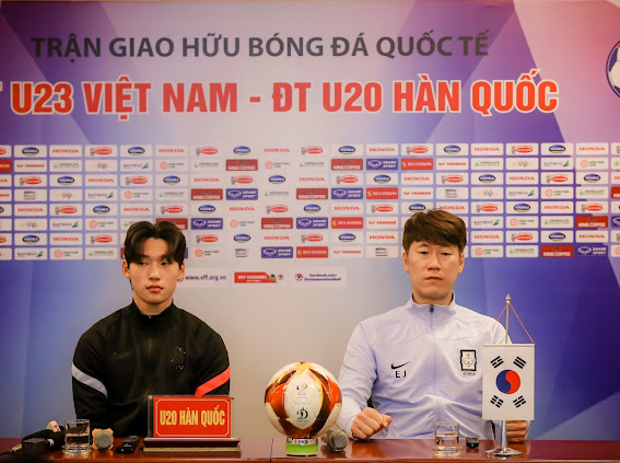 HLV U20 Hàn Quốc đánh giá rất cao U23 Việt Nam. Ảnh: VFF HLV U20 Hàn Quốc đánh giá rất cao U23 Việt Nam. Ảnh: VFF