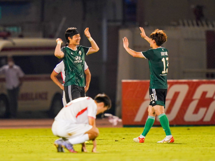 HAGL nhận bàn thua ở những phút cuối trận. Ảnh: Internet