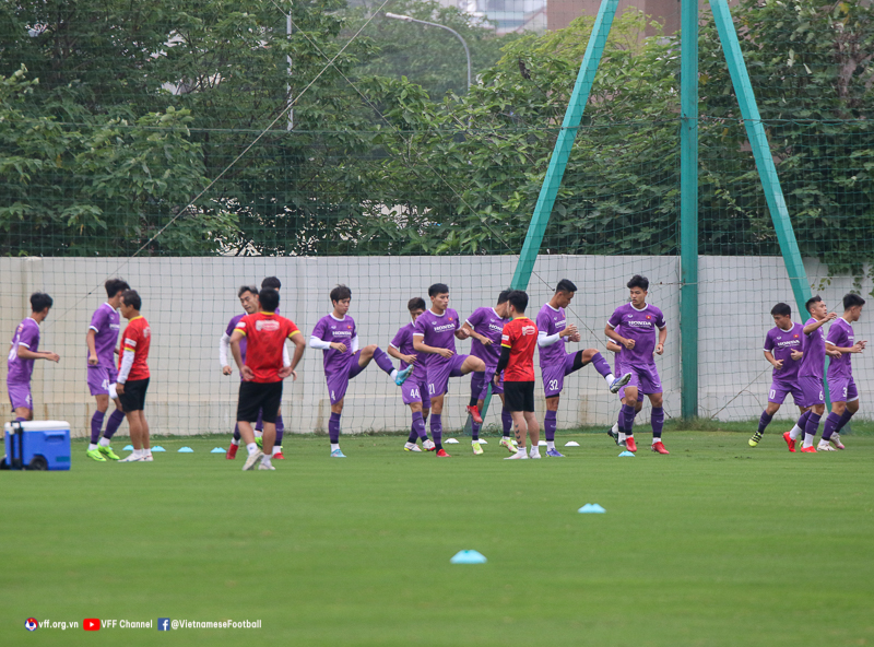 U23 việt Nam tích cực tập luyện hướng đến SEA Games 31. Ảnh: Internet