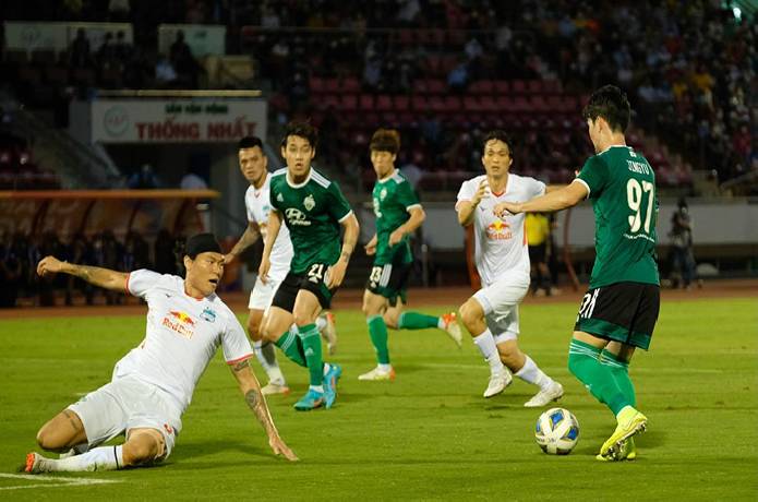 HAGL quyết tâm có điểm ở màn tái đấu trước Jeonbuk. Ảnh: Internet