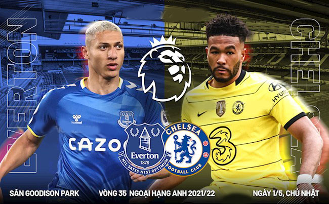Trực tiếp Everton vs Chelsea, link xem trực tiếp Everton vs Chelsea: 20h00 ngày 01/05/2022. Ảnh: Internet Trực tiếp Everton vs Chelsea, link xem trực tiếp Everton vs Chelsea: 20h00 ngày 01/05/2022. Ảnh: Internet