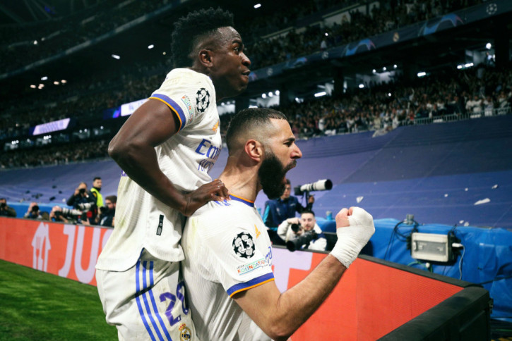 Benzema ghi bàn ấn định chiến thắng 3-1 cho Real Madrid. Ảnh: Internet Benzema ghi bàn ấn định chiến thắng 3-1 cho Real Madrid. Ảnh: Internet