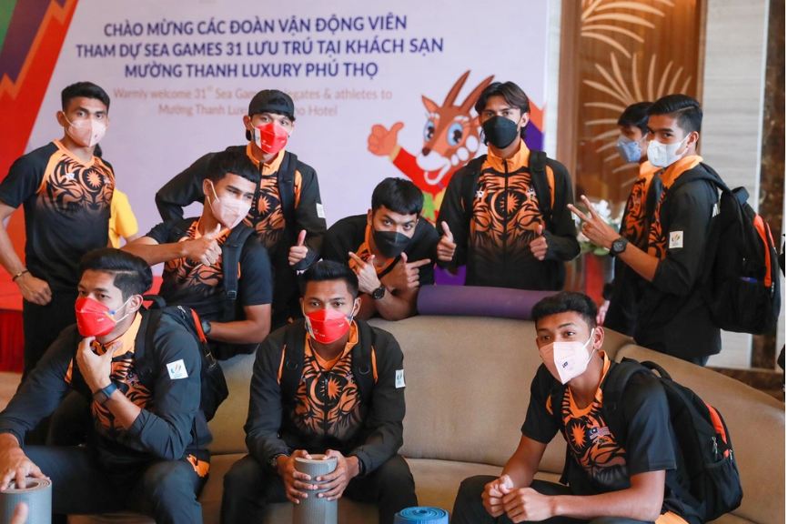 U23 Malaysia đã đến khách sạn tại Việt Trì (Phú Thọ). Ảnh: Internet