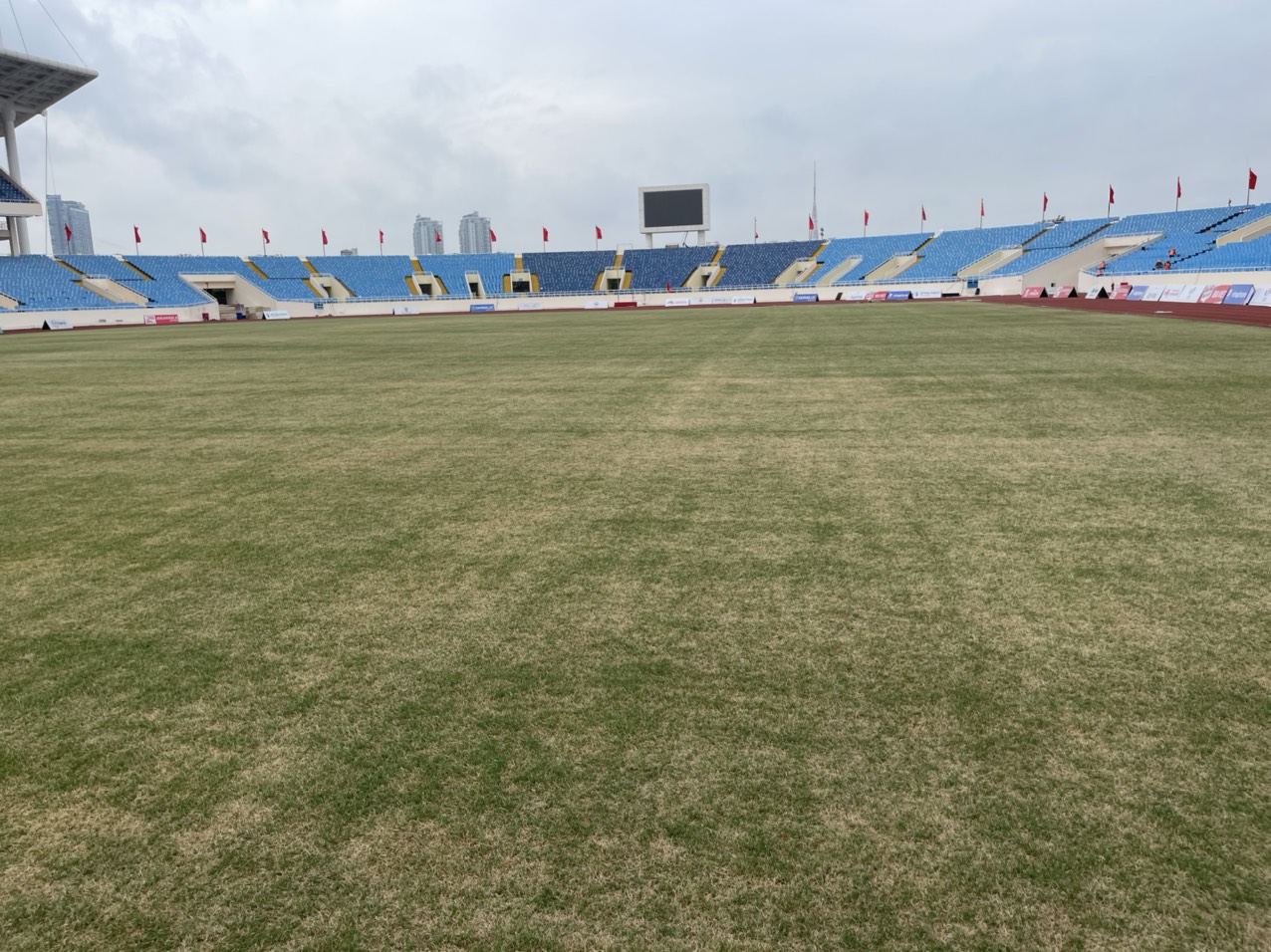 Mặt cỏ Mỹ Đình 'đổi màu' trước trận chung kết Việt Nam - Thái Lan, giám sát AFC lên tiếng