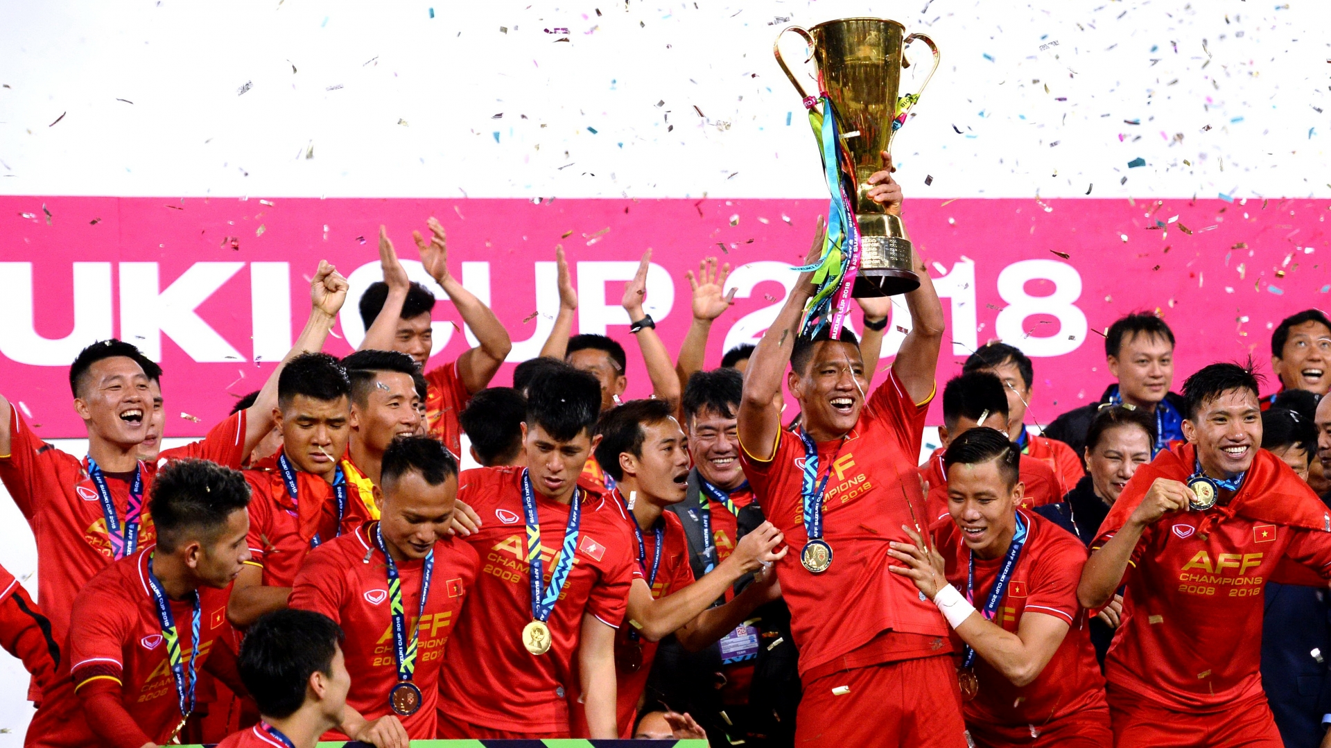 ĐT Việt Nam giành chức vô địch AFF Cup 2018. Ảnh: Internet